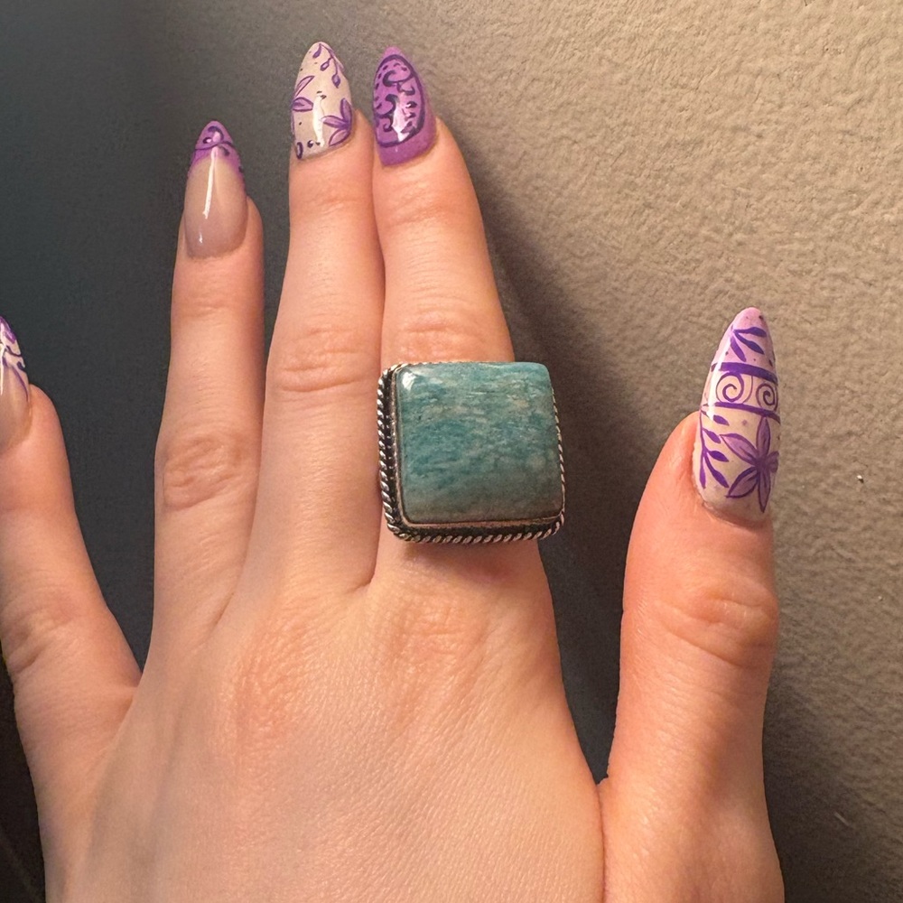 Turquoise Stone Statement Ring